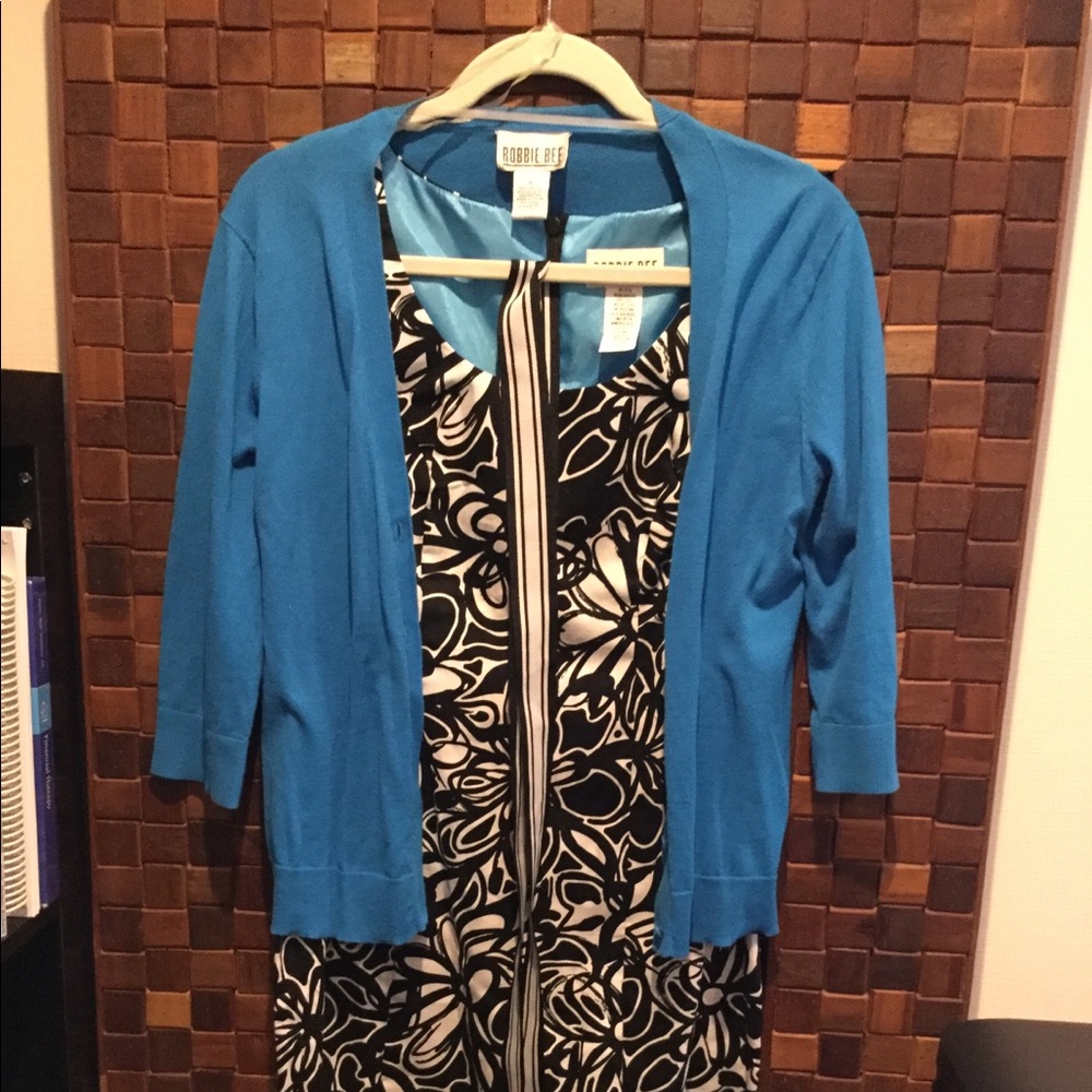 Black Floral Print Dress